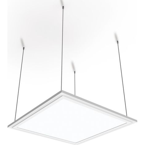 Xanlite – Plafonnier LED carré 12W – Équivalence 70W – 960 lumens – Blanc neutre 4000K – Extra plat – IP20 pour cuisine (1/5)
