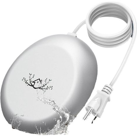 Chauffe-bain d'oiseaux intelligent, compact et sûr, avec dégivrant intégré et prise américaine. (1/5)