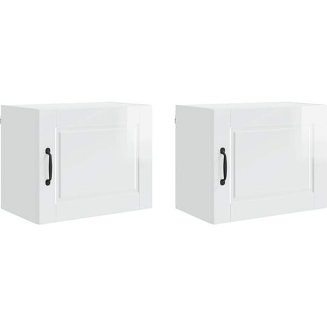 Maison Exclusive - Armario de Pared PORTO 2 pcs brillante 50 x 31