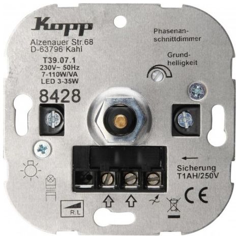 Kopp 1 pièce Insert Variateur ATHENIS aluminium 842800187 1 pc(s) X700331 (1/3)