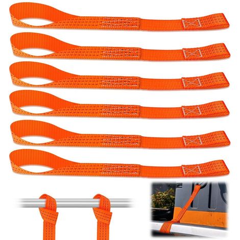 Zurrschlaufen 6er Set 430x38mm Polyester 1000kg Tragkraft schonender Transport
