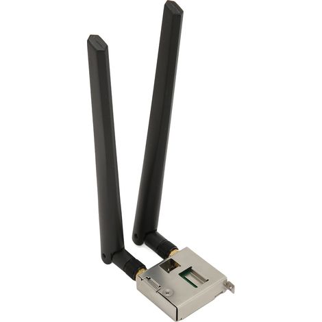 Carte réseau sans fil WiFi 6 double bande 2,4 GHz et 5 GHz 1730 Mbps NGFF M.2 AX200NGW BT5.2 avec 2 antennes (1/5)