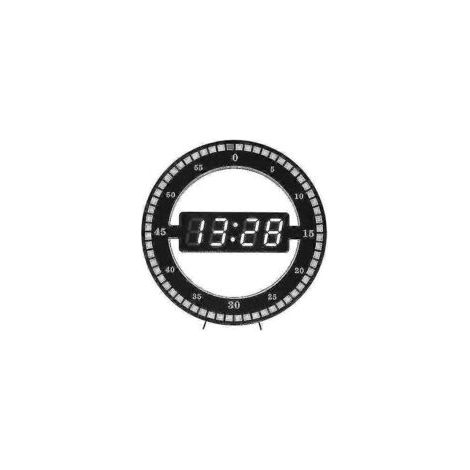 Reloj de pared creativo de 5 LED con segundos saltantes