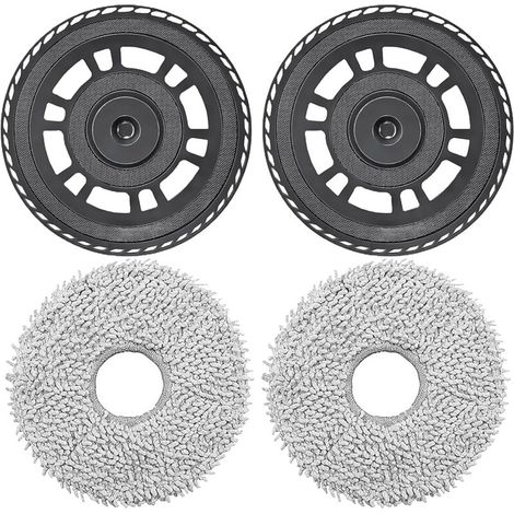 Anwendbar Tücher mit Halterung Zubehör für Dreame L10s Pro Ultra Heat, X40 Ultra, X40 Master, L40 Ultra, L20 Ultra Staubsaugerroboter, Wischtücher Ersatzplatten Ersatzteile (1/5)