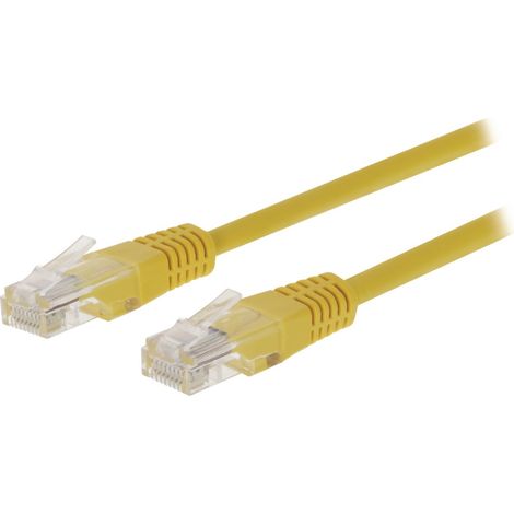 Câble réseau UTP Cat5e Valueline VLCT85000Y30 RJ45 (8/8) mâle - RJ45 (8/8) mâle 3,00 m Jaune (1/2)