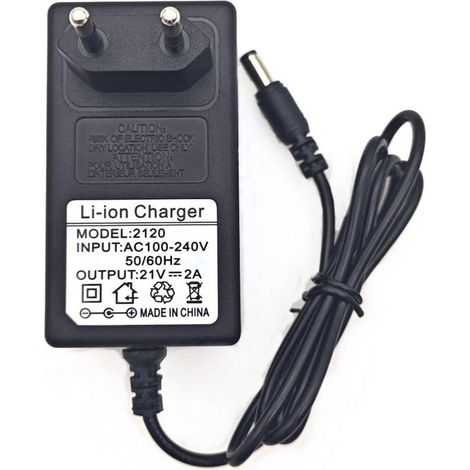 Universelles 21V 2A 42W AC/DC-Adapter-Ladegerät mit Kontrollleuchte und Sicherheitsfunktionen (1/5)