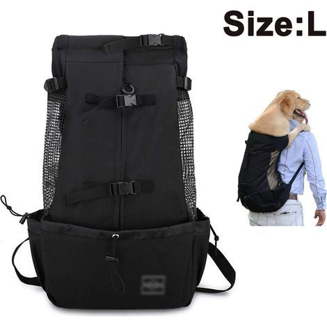 Sac À Dos Pour Chien - Transport Avant Ventilé Réglable - Convient Chiens Petite Et Moyenne Taille - 1 Pièce (1/5)