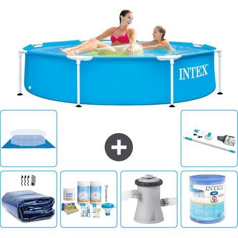 Intex Piscina con struttura Rotonda - 244x51 cm - 7-pezzi S31448
