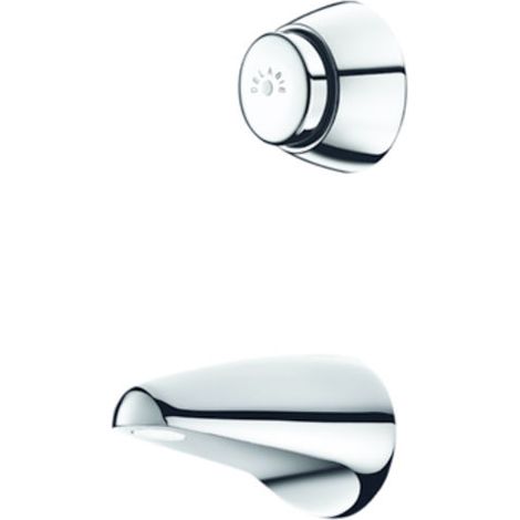 Robinet de lavabo temporise TEMPOSTOP TC pour cloison 200mm, DELABIE, Ref.741942