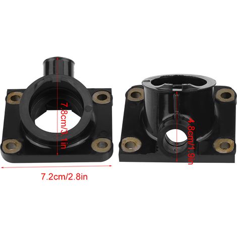 2Pcs Raccord Admission Manifold Carburateur Moto Joint Raccords Compatible YAMAHA RD350LC RZ350L YFZ350, Connecteur D'Entrée Mélange Air (1/5)