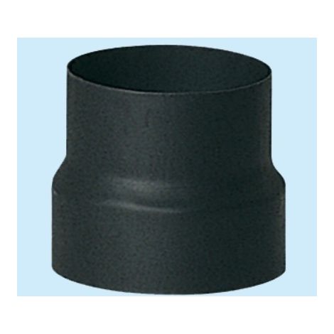Riduzione Porcellanata Per Stufe A Legna Nero Opaco "Ala Smalto Top" - F ø mm.150 M ø mm.130 x mm.150h. (1/4)