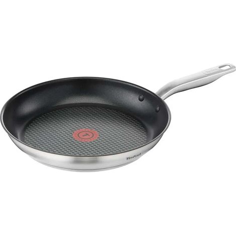 Poêle Virtuoso 250° revêtement antiadhésif acier inox noir Ø30 cm