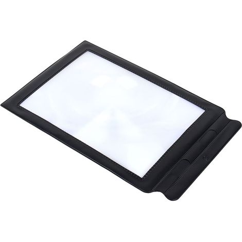 Loupe pleine page A4 3x, grande loupe, outil d'aide à la lecture, lentille en PVC