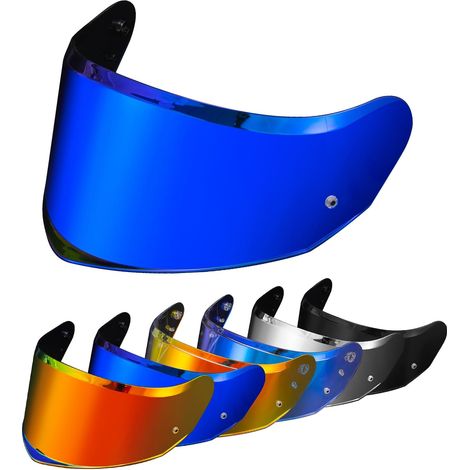 Helmet Visor for Stream II FF808 – Tinted Visor Motorcycle Helmet Replacement Accessories (Dark Blue) (1/5)