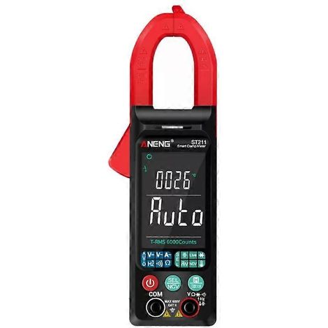 Multimètre intelligent à grand écran - Entièrement automatique, multifonction, ST211 Rouge par (1/5)