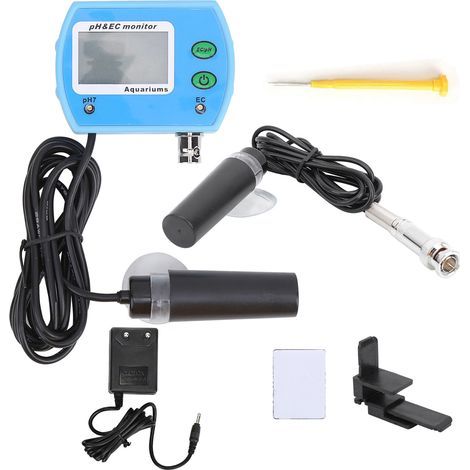 Ph-mètre professionnel 2 en 1, EC, moniteur multifonctionnel de qualité de l'eau, moniteur PH/EC pour Aquarium, prise ue 220V (1/5)