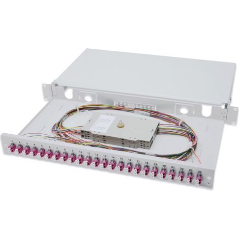 Digitus Scatola di giunzione per fibra ottica 24 Porte LC Colore Grigio (1/2)