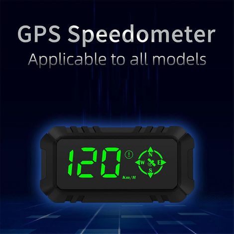 Affichage tête haute pour voitures, système de navigation GPS numérique, compteur de vitesse, double affichage GPS avec indicateur de vitesse,
