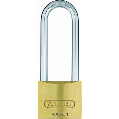 55/40Mm Brass Padlock 63Mm Long Shackle Keyed Alike 5401