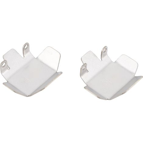 VS4 10 RC Crawler Ensemble de Plaques de Protection pour Essieu Avant et Arrière – Plaques de Protection Différentielles en Alliage Léger pour Chenille à l'échelle 10 – Kit de adapté (1/5)