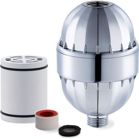 Filtre Anti Calcaire Douche,Filtre à Douche à 15 étage avec Vitamine C et Haute Pression,Adoucisseur d'Eau élimine le Chlore et les Métaux lourds,Revitalisant la Peau Cheveux Ongles (1/5)