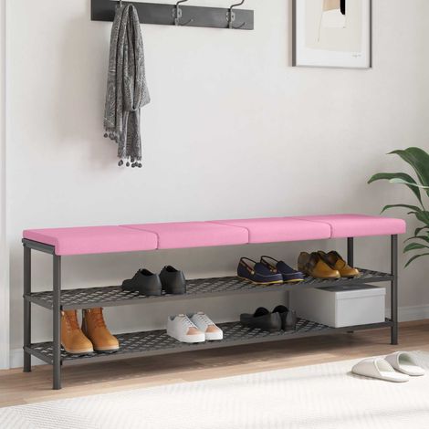 vidaXL Cojín de banco 4 uds. Tela Rosa Profundidad 35 cm (1/5)