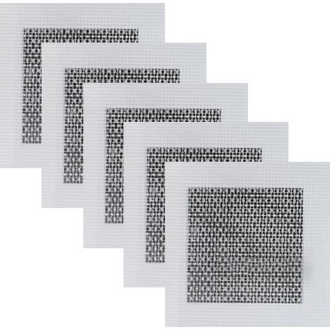 Patch Réparation Mur - 10 x 10 cm - Aluminium Antirouille - Pour Cloisons Sèches - Lot de 5 (1/5)