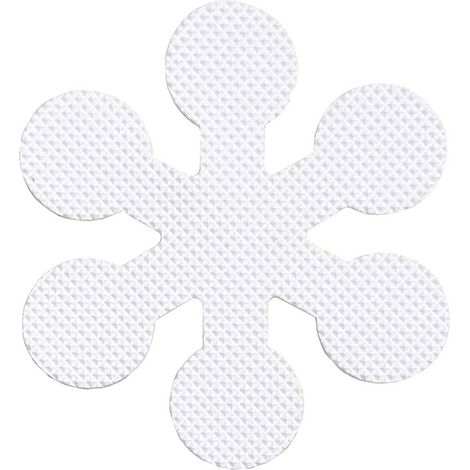 Sollbry 12 pegatinas antideslizantes para bañera y ducha, con forma de copo de nieve, que protegen eficazmente a bebés y embarazadas (8 cm) (1/4)