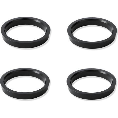 Wheel Centring Ring 4 Pieces Plastic Centre Rings for Hub and Rim Reducer Adapter for Wheel Installation and Vibration Reduction in Garage and Car (1/5)