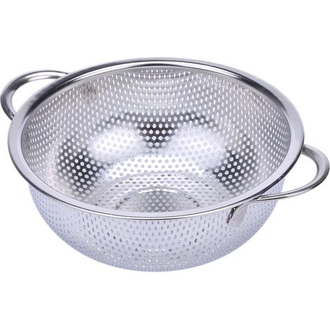 Colini in acciaio inox con manico, scolapasta forato per pasta, verdure, riso, frutta e altri alimenti - Piccoli