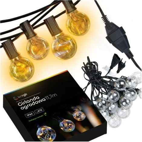 Guirnalda Luces Jardín 11,7m 30+2 LEDs IP44
