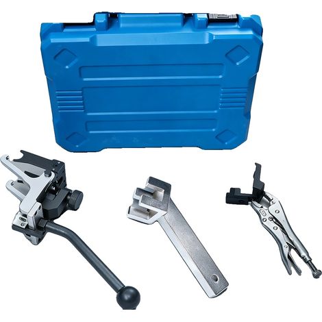 Juego de alicates para muelles de válvula, acero resistente, kit de herramientas profesional para motor, azul (1/2)