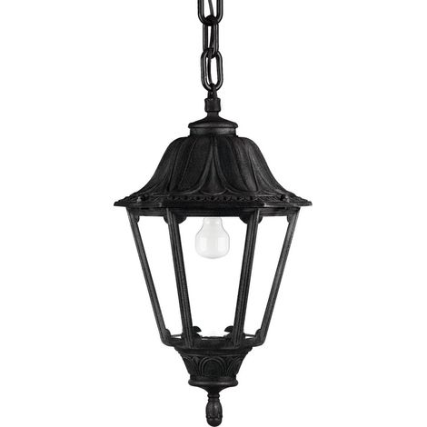 Suspensión clásica INDURA BIG 6 IP55 E27 42W Negro (1/3)