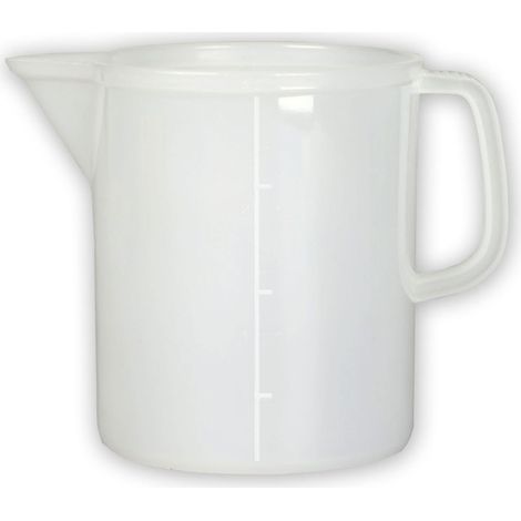 Caraffa dosatrice rigida in polietilene hd 1 Lt graduata professionale antigoccia STI