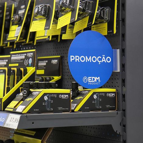 Promo-Display Portugiesischer Modulangebot EDM ø 20cm. Enthält eine Klebefassung 02942.