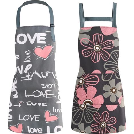 2 Pièces Tabliers de Cuisine pour Femmes,75 x 65 cm Tablier Femme Cuisine (1/5)