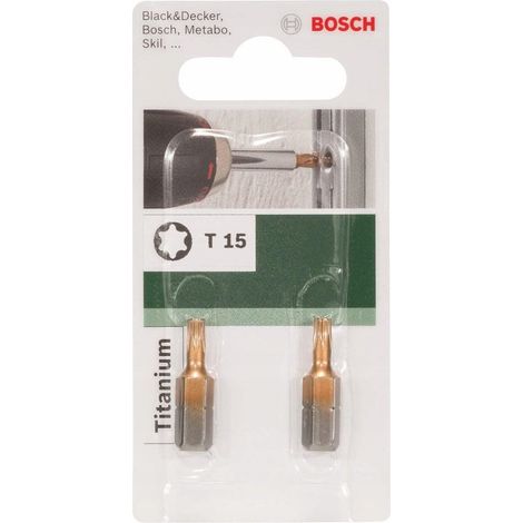 Bosch Wkręcająca Titanium T 15 embouts 25 mm titane