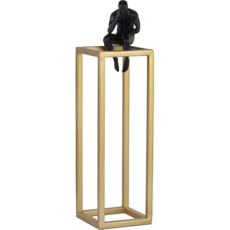ORION91 Decoración Figura Pensador Color Dorado 37 x 11 cm - SpazioLuzio