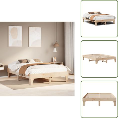 - vidaXL Letto senza Materasso 140x200 cm in Legno Massello di Pino -