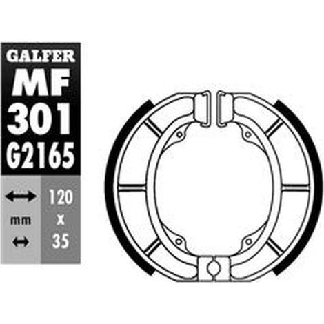 MÂCHOIRES DE FREIN ARRIÈRE GALFER DERBI ATLANTIS 50/100 '99-, SUZUKI ADDRESS 50 '92-, AP 50 '94-, LIDO 50/75/80 '89-,