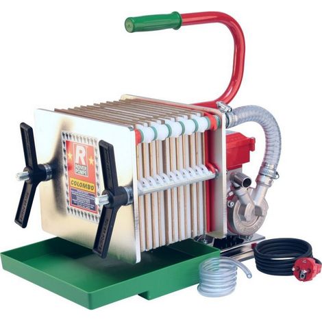 Rover COLOMBO 12 INOX - Filtro Enologico Acciaio Inox con Pompa Autoadescante 350-500 L/h
