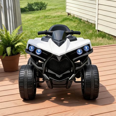 Voiture électrique pour enfant blanc en métal 70 x 42 x 45 cm (1/5)