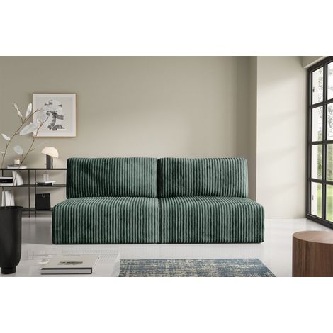 Sofa 3-Sitzer mit Schlaffunktion NATALIA XS in Stoff Tilia Grün (1/5)