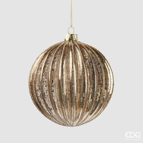EDG Addobbo Palla Righe Oro Antico D 12 C4