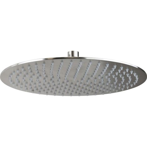 Pommeau douche rond Ø 300 mm acier inoxydable AISI 304 avec joint réglable 1/2"G et buses anticalcaires Arqea Tuttotondo CP2111  Acier inoxydable (1/2)