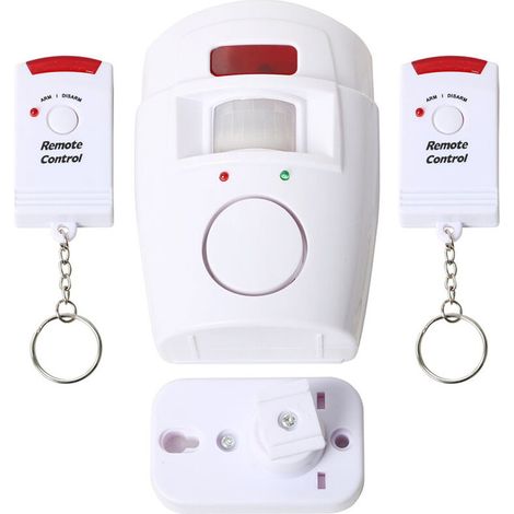 Alarme de détecteur de mouvement de sécurité à la maison de capteur de mouvement infrarouge PIR sans fil, Kit de système d'alerte à piles pour entrepot de garage d'allée de résidence intérieure (1/3)