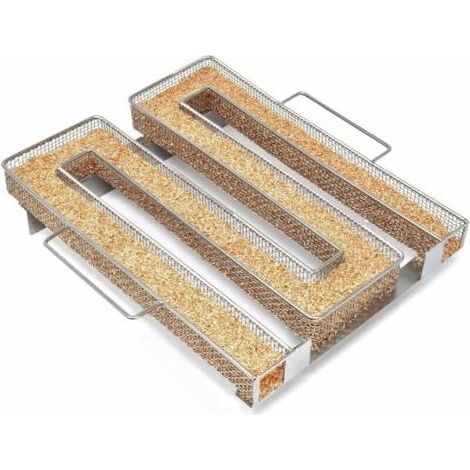 Fumoir viande/poisson froid inox, pour barbecue, générateur fumée, dimensions 8,35×7,95×1,77 pouces (Versailles) (1/5)
