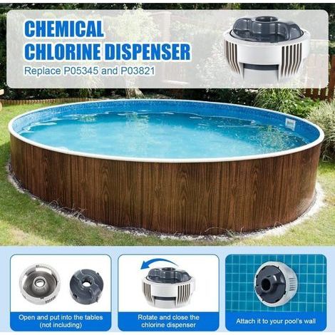 Lay-Z-Spa Chlorabscheider, Bestway Chemikaliendosierer P05345, Ersatzteile für Poolzubehör, Ersatzfilterkartusche VI + Chlorabscheider P05315 + Filter (1/3)