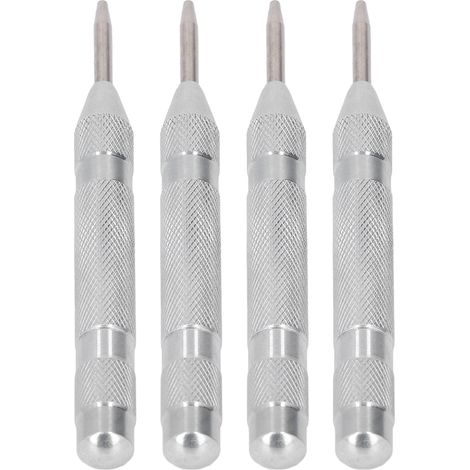 Lot de 4 poinçons à centre acier rapide 5 pouces outillage pour pose entretien machine argent (1/5)