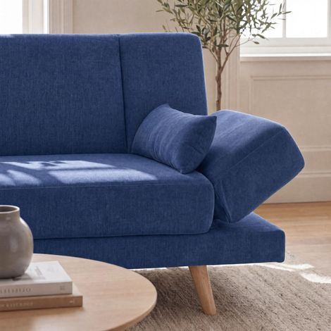 Mömax Schlafsofa Funky Blau Webstoff (1/5)